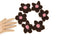 Brown and Pink Flower Knit Crochet 6 Pieces for Newborn Headbands Toddlers Accessories Doll Clothing